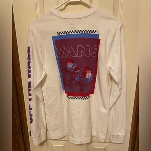 Vans NWT White long sleeve women's tee